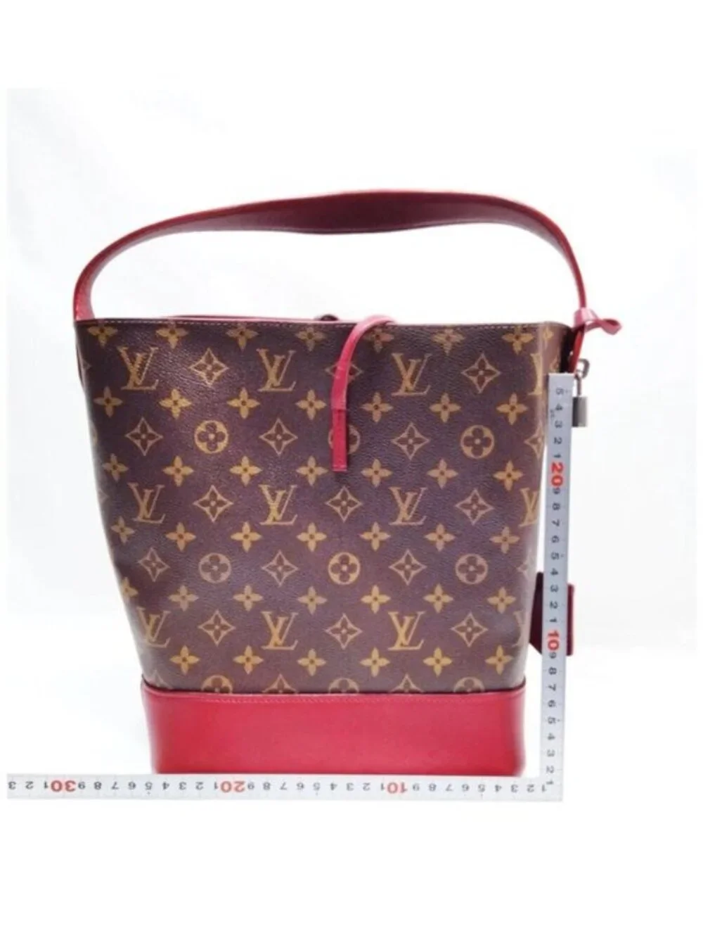 Authentic Louis Vuitton Idole NN14PM Monogram Bucket Tote Bag Leather w/ Pouch